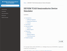 Tablet Screenshot of devsim.org